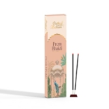 ISKCON Natural Agarbatti Incense Sticks 8 Inch | Long-Lasting Aroma | Burns Up to 30 Minutes per Stick | Premium Fragrance for Puja Meditation & Yoga (Pack of 1, Prem Bhakti)