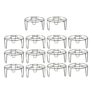 Go Hooked Flower pot stand | Gamla stand | Plant Pot stand for indoor plants, balcony, indoor living room, terrace, patio (Black, Pack of 4)