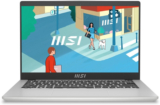 MSI Modern 14 C13M Intel Core i3 13th Gen 1315U – (8 GB/512 GB SSD/Windows 11 Home) Modern 14 C13M-115IN Thin and Light Laptop(14 Inch, Urban Silver, 1.4 kg, With MS Office)