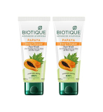 Biotique Papaya Deep Cleanse Face Wash For Visibly Glowing Skin All Skin Types 2X100Ml