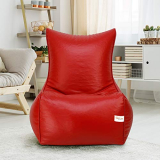 Sattva Chair Style Bean Bag Xxxl Bean Bag Filled (With Beans) – Red*