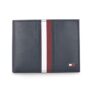 Tommy Hilfiger Men’s Passcase Wallet Rane – Navy | 2 Compartments | 10 Cards Slots | Stylish Men’s Leather Wallet