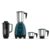 Havells ESO 750 Watt Mixer Grinder | 4 Jars (3 Stainless Steel + 1 Juicer Jar) | Heavy-Duty ABS Body | Powerful Motor | Wider Mouth Blades | Handles on All Jars | 2-Year Product Warranty (Teal)