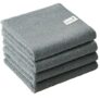 Story@Home Microfiber Cleaning Cloths, 360 GSM Highly Absorbent, Lint and Streak Free, Multi -Purpose Wash Cloth for Kitchen, Car, Window, Stainless Steel | (40 x 40 cm, Grey) | Set of 4 pcs