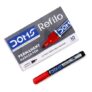 Doms Refilo Non-Toxic Hi-Tech Refillable Permanent Ink Pens(Red x 20 Set)