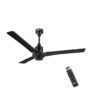 Orient Electric 1200 mm I Tome Remote| BLDC energy saving ceiling fan| BEE 5-star rated, consumes 26W at the highest speed| Saves up to 50% on electricity bills| 3-year warranty| Black, pack of 1