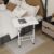 Homeland Design your Heritage Wood Multipurpose Movable & Adjustable Table for Computer & Laptop (White)