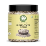 Go Vegan Sunflower Seeds 1kg – Raw Sunflower Seeds for Eating | Diet Food | Healthy Snack | Raw seeds | Weight management [jar pack ]