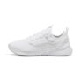 PUMA | Retaliate 3 Running Shoes | White-Feather Gray-Black | 5UK