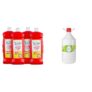 Amazon Brand – Presto! Bathroom Cleaner | Lemon | 4 Litre | 1 L x 4 Packs | Suitable For Bathroom Floors, Slabs, Wall Tiles, Sinks, Basins, Stainless Steel Taps, Shower Heads & Phenyl Floor Cleaner