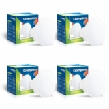 Crompton Domestic Recess LED Deep Cut Down Lighter Star Deep Glaze 6W (Warm White, Pack of 4)