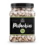 Organic Box Premium Natural California Roasted Salted Pistachios – Pista Dry Fruits Namkeen Pista Californian With Shell -Jar pack (400 Gram)