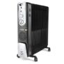 Borosil Volcano 13 Fin Ofr | 3 Power Heating Mode, 2900W Oil Filter Filled Radiator Room Heater | Noiseless Operation, Ptc Fan | 2 Years Warranty, Black