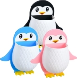Wall Mounted Penguin Design Toothpaste Holder – Self-Adhesive Storage Organizer for Bathroom, Toothbrush & Mobile Stand, Multicolor(1pcs)