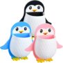 Wall Mounted Penguin Design Toothpaste Holder – Self-Adhesive Storage Organizer for Bathroom, Toothbrush & Mobile Stand, Multicolor(1pcs)