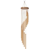 Outdoor Wind Chime with 15 Metal Tubes – Deep Tone Garden Chime in Modern Multicolor Design – Weather-Resistant Hanging Decor for Patio, Yard, Balcony, or Porch (Wind Chimes 15 Tube-INVGT)