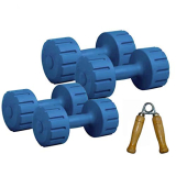 Fitzon Dm Pvc 2Kg – 3Kg Combo 164 Pvc Fixed Weight Dumbbell (10Kg) (Multicolor)
