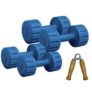 Fitzon Dm Pvc 2Kg – 3Kg Combo 164 Pvc Fixed Weight Dumbbell (10Kg) (Multicolor)