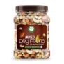 Go Vegan Healthy Nutmix 1Kg, Dried Almonds, Black Raisins, Cashewnuts, Cranberries, Black Dates & Many More Pack of 2 (500g Each Jar)
