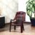 Cello Comfort Sit Chair with Arm Rest, Rosewood | 100% Polypropylene Stackable | Strong & Durable | Easy to Clean | for Living/Bed Room, Kitchen, Office Room, Outdoor | 3 Years Warranty