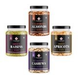 Nature Purify Dried Fruits Combo 1 kg (Almond, Cashew, Apricot, Green Raisins)