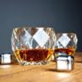 RAMA Gh Wish Whiskey Glass Set – 350ml, Bar Glasses for Drinking Bourbon, Whiskey, Scotch, Cocktails, Cognac – Pack of 6