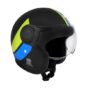 Royal Enfield ISI & DOT Certified Dual Wing 1901 Riding Helmet O F Black (M) 58 Cm