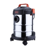 BLACK+DECKER BDWDS12-IN Corded Wet & Dry Vacuum Cleaner with Cannister Body, 12L Capacity, 1000 W, Powerful Suction, 5m Cable, Sponge Filter, Compact Size, Ideal for Home Use, Silver