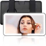 Car Sun Visor Vanity Mirror with LED Lights | Touch Sensor, 3 Color Modes & Stepless Dimming Makeup Mirror for Cars