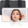 Car Sun Visor Vanity Mirror with LED Lights | Touch Sensor, 3 Color Modes & Stepless Dimming Makeup Mirror for Cars