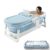 Lifelong Bath Tub for Adults & Kids | Foldable & Large Bathtub for Bathroom with Temperature Meter, Massage Rollers, etc | Ideal for Steam Bath & Spa for Home | Comes with Laptop & iPad Holder
