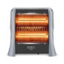 Maharaja Whiteline Quato Neo 800 Watts Quartz Heater | 2 Heat Setting | Easy to Carry | Shock Proof Body (Grey)