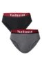 Van Heusen Sport Men Briefs – 100% Combed Cotton – Pack of 2 – Plush Back Elasticized Waistband, Ultra Soft, Solid_70001_Pure Black, Charcoal Melange_S