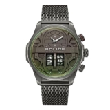 Police Quartz Multifunction Grey DIAL Stainless Steel Strap Watch for Men-PLPEWJG0006503W