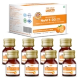 The Old Natural Nuvit D3 Vitamin D3 60000 Iu I Cholecalciferol Vitamin D3 Oil 60000 Iu Sugar Free Nano Shots I Once In A Week – 5Ml (Pack Of 8 Nano Shots – 40Ml)