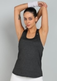 Kobo Tank Top for Women Gym Wear Training, Workout, Sleeveless Regular Fit Vest (Imported)