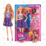 ToyMagic Happy Time Doll Playset | 29 cm Doll with Adorable Puppy & Feeding Dish | Creative Pretend Play Toy for Kids Age 3+ | Educational Roleplay Set | Safe & Durable Gift for Imaginative Kids