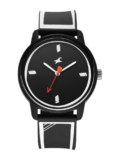 Fastrack Tees Zine with Black Dial Black Silicon Strap Watch for Unisex – 38145PP05W