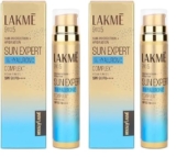 LAKMÉ Sun Expert 1% Hyaluronic water-light Sunscreen gel SPF 50 Pa++++ Best for Oily Skin | Even toned & Glowing Skin | Non-Sticky| Helps reduce pigmentation | UVA/B Protection, No White Cast 56G
