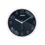 Amazon Brand – Solimo 11-Inch Classic & Modern and Stylish Silent Movement Wall Clock – White & Blue – Analog, Plastic