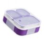 VAYA Tydbyt 3 Compartment Bento Lunch Box for Kids Girls, 650 ml, Purple