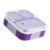 VAYA Tydbyt 3 Compartment Bento Lunch Box for Kids Girls, 650 ml, Purple