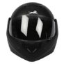 TVS Full Face Motorbike Helmet, ISI DOT Certified, Clear Visor, Black, Size XL, for Men and Women