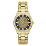 Guess Glitter Burst Collection Analog Black Dial Women’S Watch-Gw0405L2