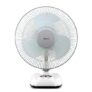Impex BREEZE D3 Rechargeable Table Fan| 1600 RPM| 300mm Air Sweep| 4800 mAh Battery| BLDC Motor| Silent 3 Blade Fan| 3 Speeds| 6 Hrs Backup| Dual Selection LED Light| USB Charging| AC/DC Fan| White