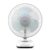 Impex BREEZE D3 Rechargeable Table Fan| 1600 RPM| 300mm Air Sweep| 4800 mAh Battery| BLDC Motor| Silent 3 Blade Fan| 3 Speeds| 6 Hrs Backup| Dual Selection LED Light| USB Charging| AC/DC Fan| White