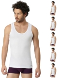 VIP Frenchie Oxy Round Neck Men’s Cotton Vest (Pack of 6-85Cm)