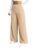 Preneum Women High Waist Korean Wide Leg Trousers, Loose Fit Casual Lounge Pants, Travel, Office & Streetwear Comfortable Stylish Bottom Wear (Available Plus Size) Cream