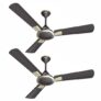 Havells Astura Decorative Bldc 1200Mm Energy Saving With Remote Control 5 Star Ceiling Fan (Smoke Brown Gold Mist, Pack Of 2)