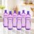 Nayasa Loopy 1000 ML Pet Plastic Fridge Water Bottles Set of 6 | BPA Free | Leak Proof | Airtight Lid | Purple
